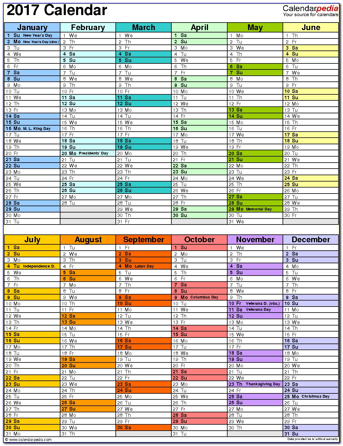 Employee Vacation Requests Calendar Template