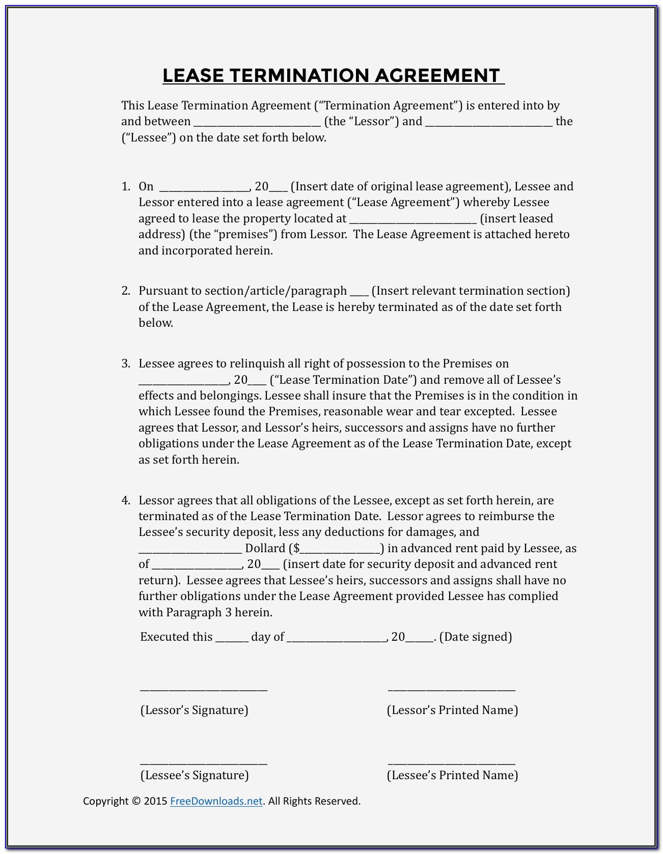 Employee Voluntary Termination Letter Template