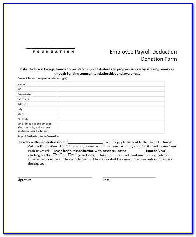 Employee Wage Agreement Form