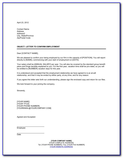 Employment Contract Sample Doc
