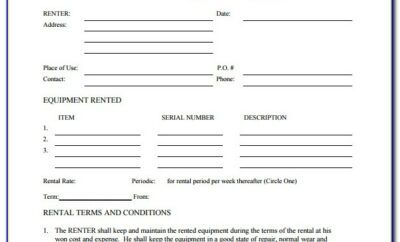 Equipment Lease Contract Template Uk