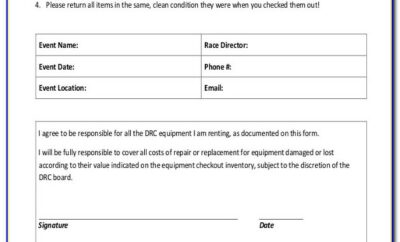 Equipment Renting Contract Template