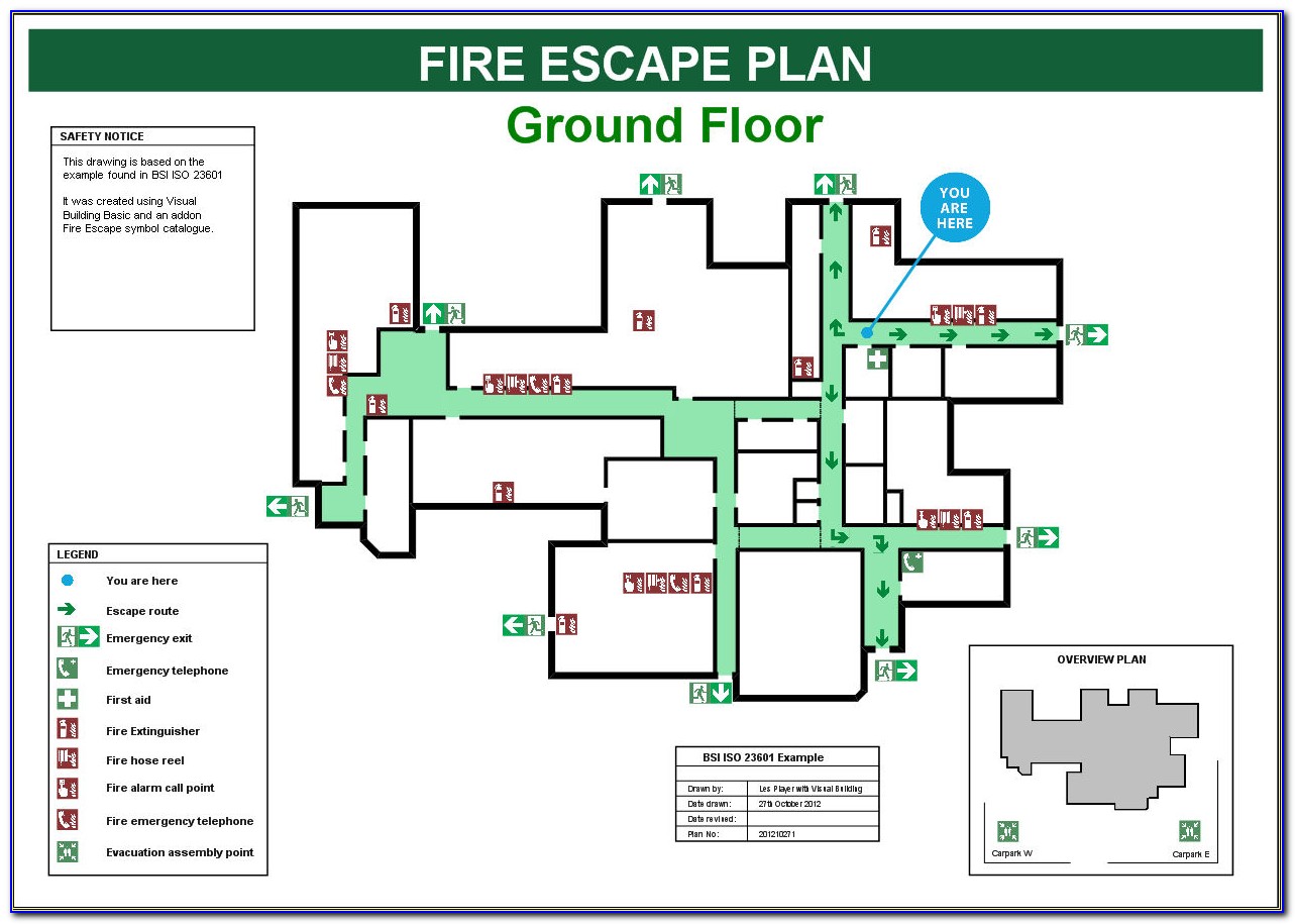 Evacuation Floor Plan Template Free