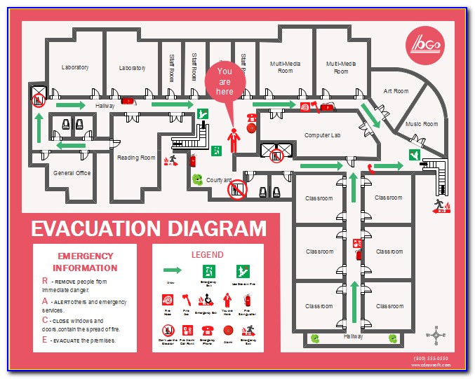 Evacuation Floor Plan Template
