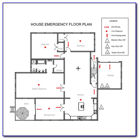 Evacuation Plan Example Home