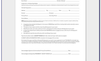 Event Planner Contract Agreement