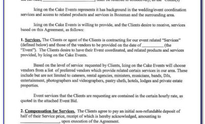 Event Planner Contract Example