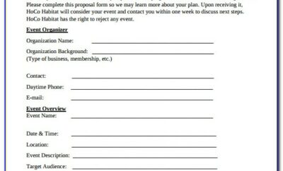 Event Planning Business Proposal Template Free