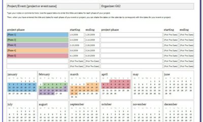 Event Schedule Planner Template 2017