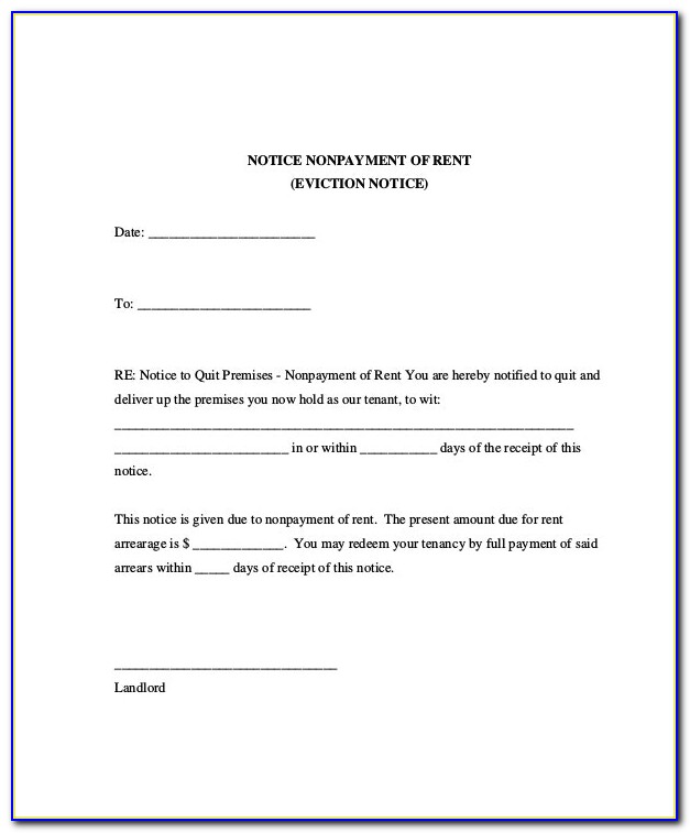 Eviction Notice Template Ontario Free