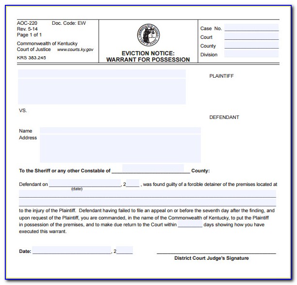 Eviction Notice Template Texas Free