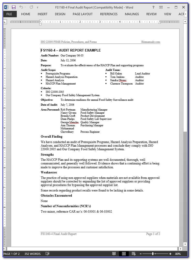 Example Invoice Template Microsoft Word