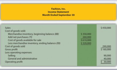 Example Of Profit And Loss Statement In Business