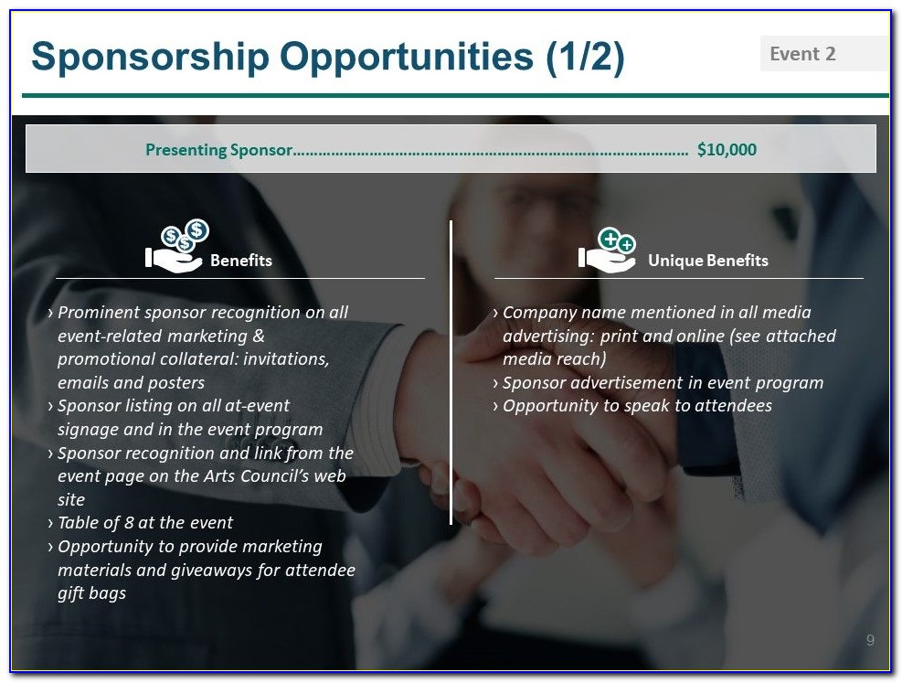 Example Sponsorship Proposal Powerpoint
