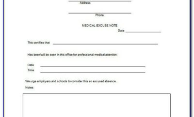 Fake Doctors Note Template Download