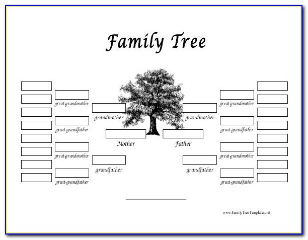 Family Tree Templates With Siblings And Cousins