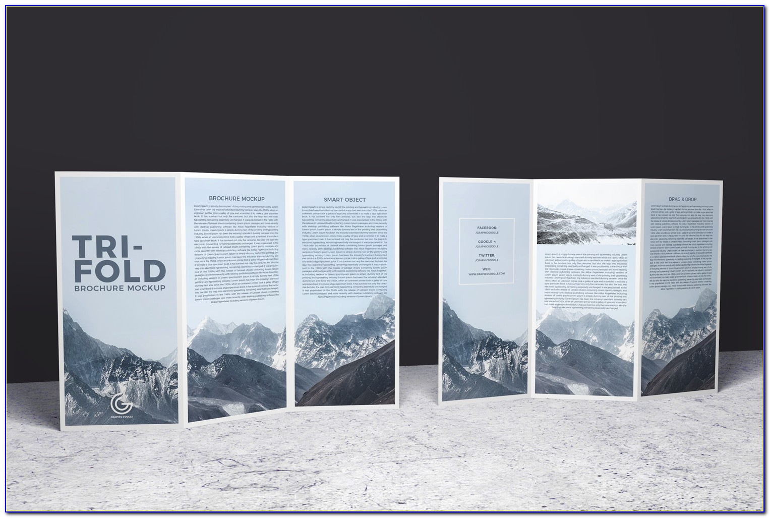 Free Double Sided Tri Fold Brochure Template