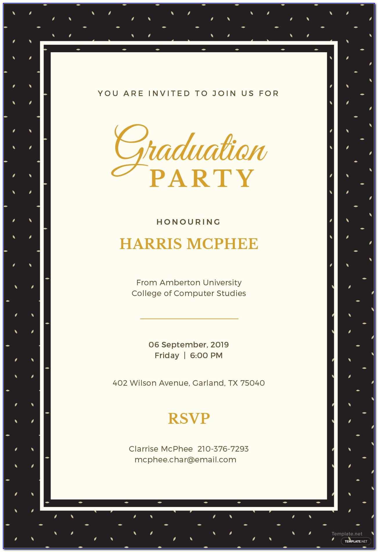 Free Downloadable Graduation Party Invitation Templates