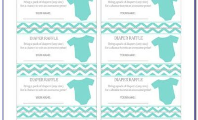 Free Printable Diaper Raffle Tickets Template