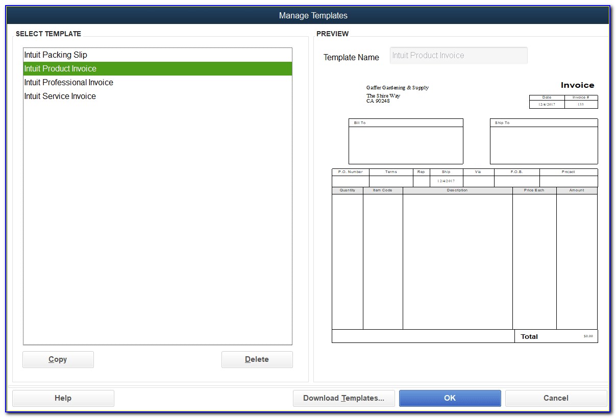 How To Edit Invoice Template In Quickbooks