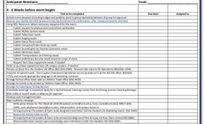Party Planning Checklist Template Free