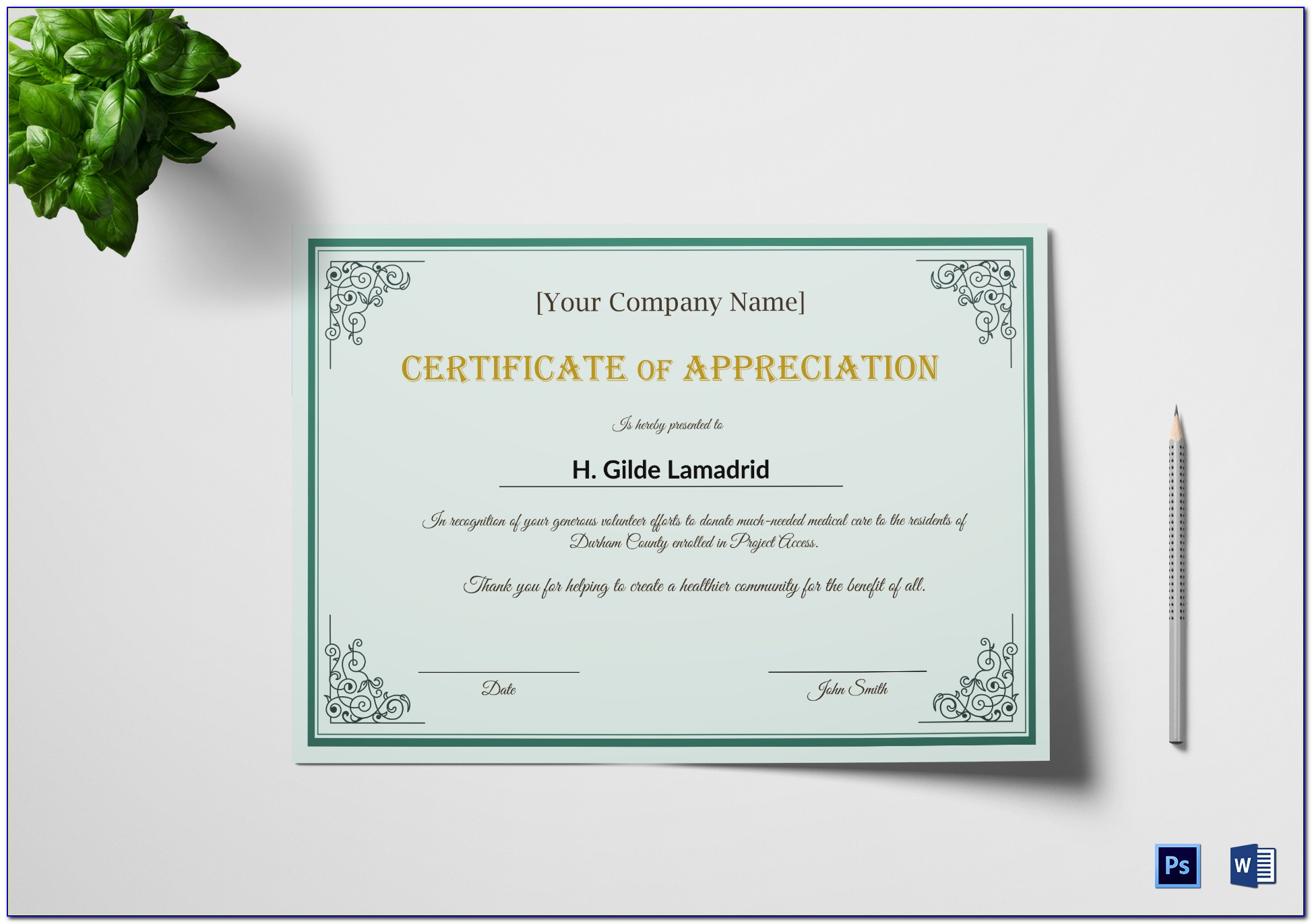 Printable Employee Appreciation Certificate Templates