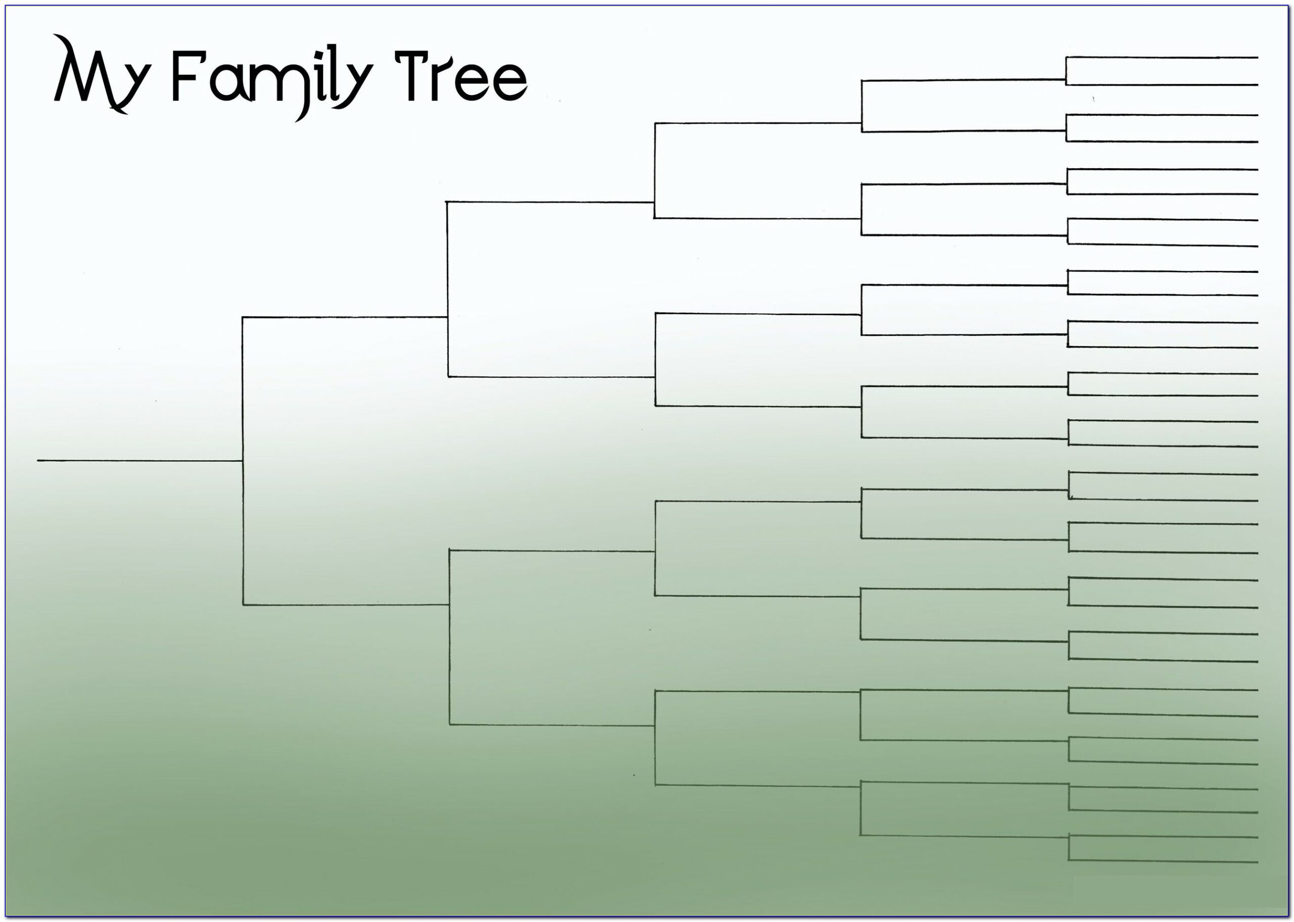 Templates Of Family Tree Printable