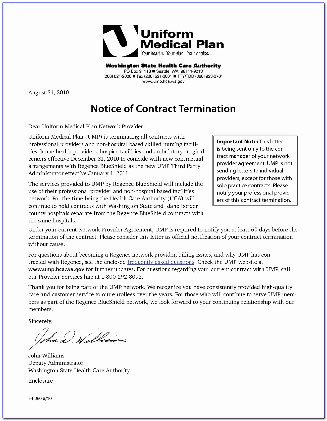 Business Contract Termination Letter Template Uk