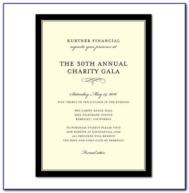 Business Event Invitation Template Word