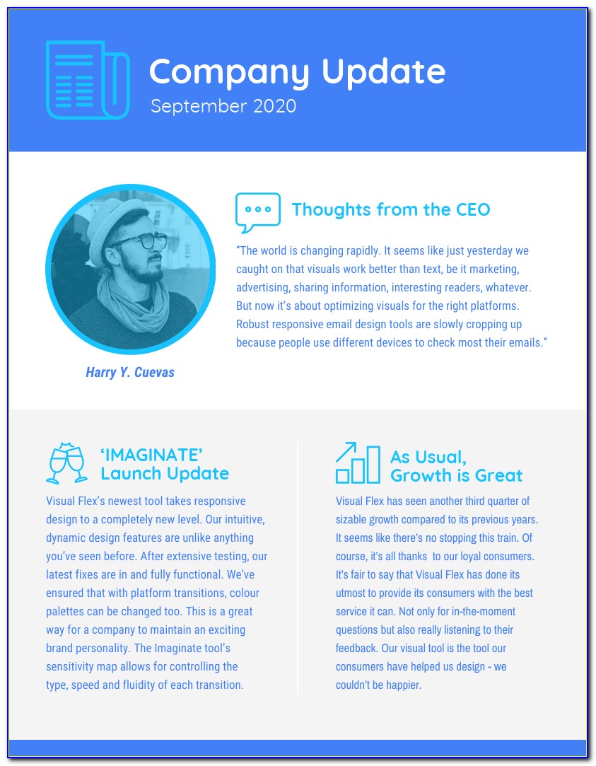 Business Newsletter Templates Free Word