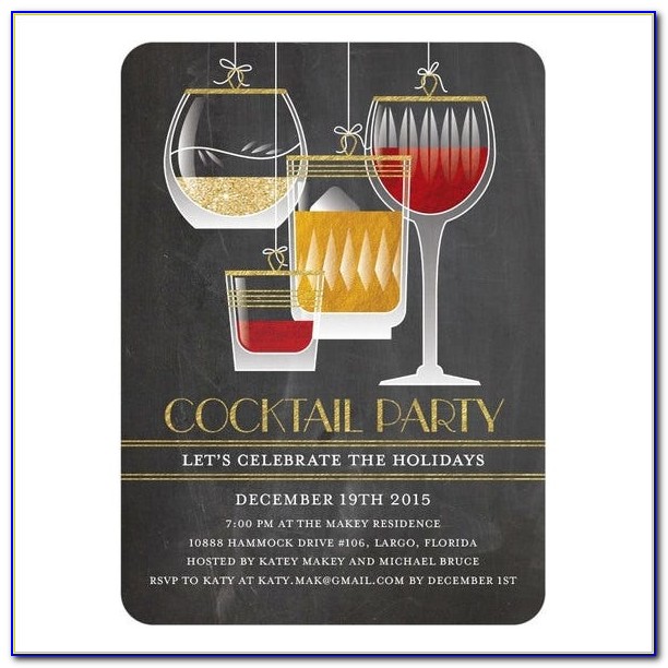 Cocktail Invitation Template Printable