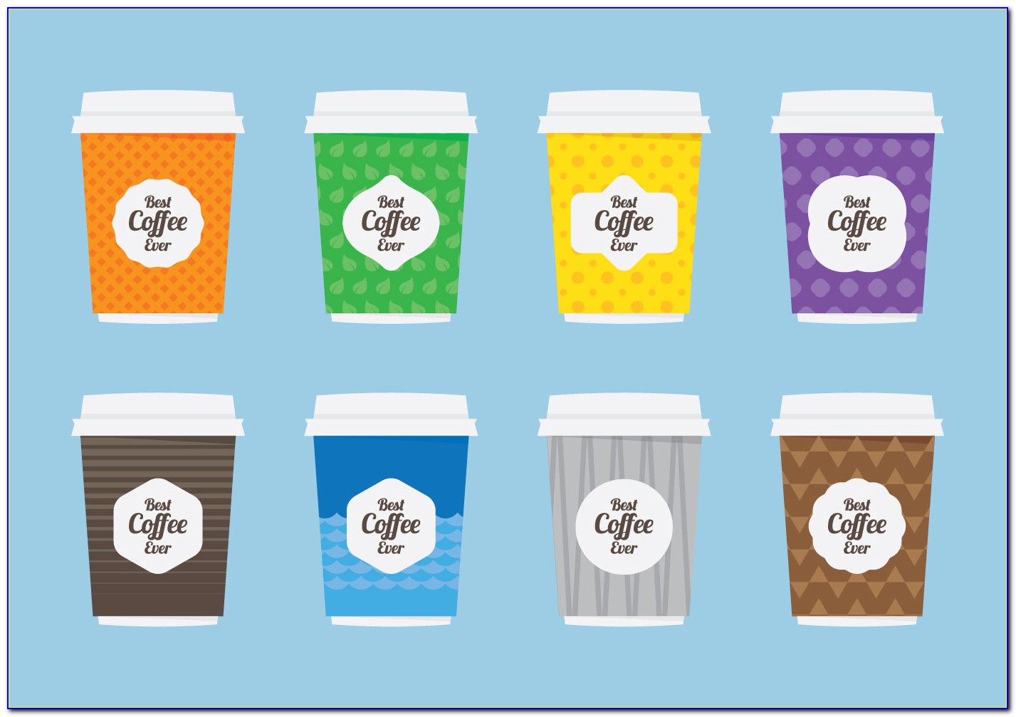 Coffee Cup Sleeve Design Template