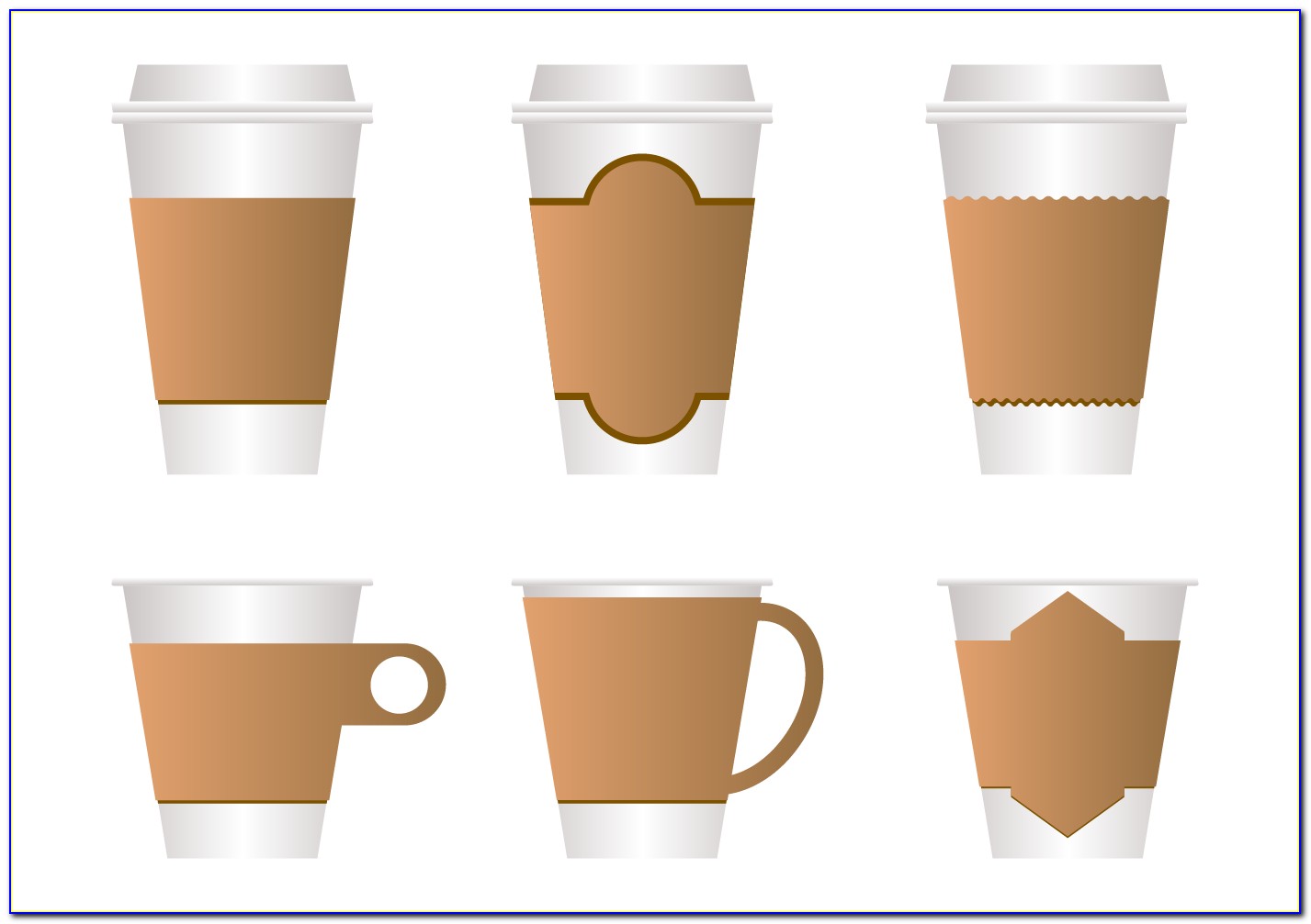 Coffee Cup Sleeve Template Psd