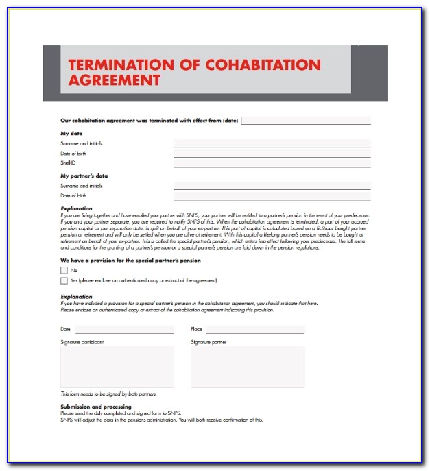 Cohabitation Agreement Bc Example