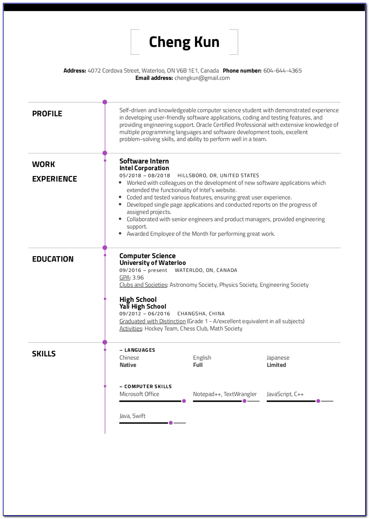 College Admission Resume Objective Examples