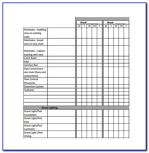 Commercial Construction Schedule Template Ms Project
