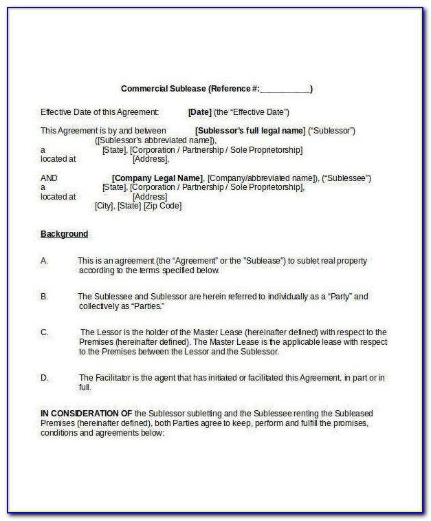 Commercial Lease Agreement Nsw Template Free