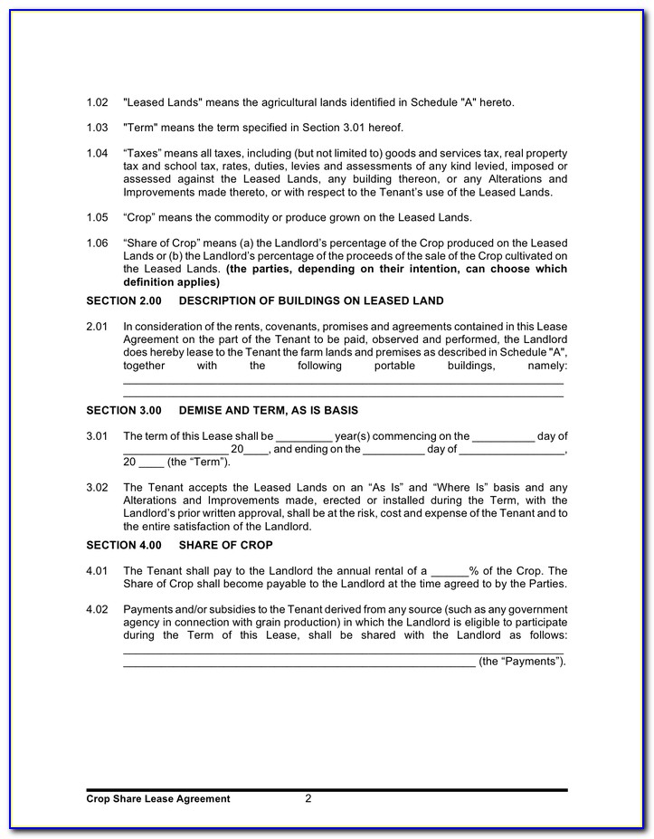 Commercial Lease Agreement Template Alberta