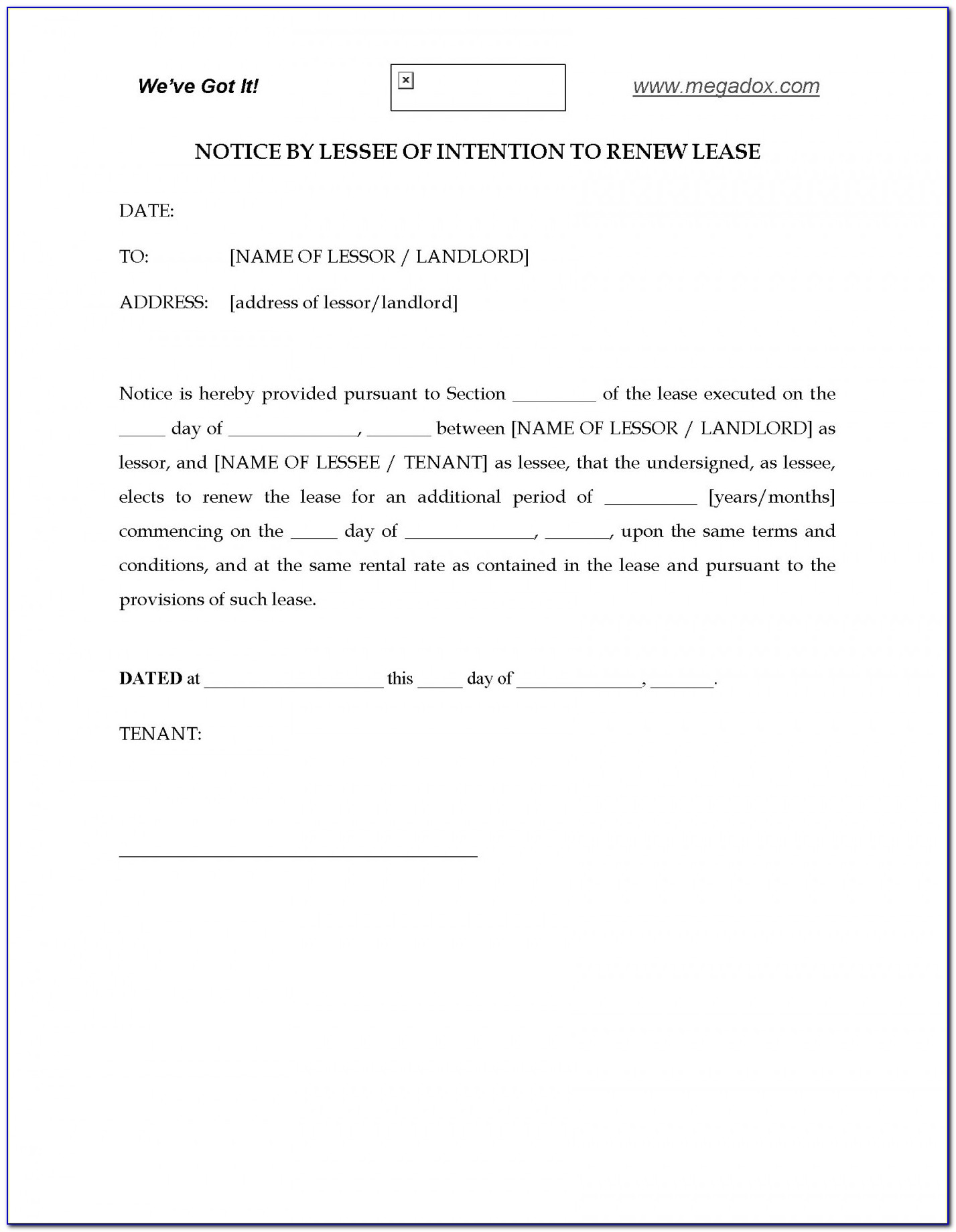 Commercial Lease Agreement Template Download