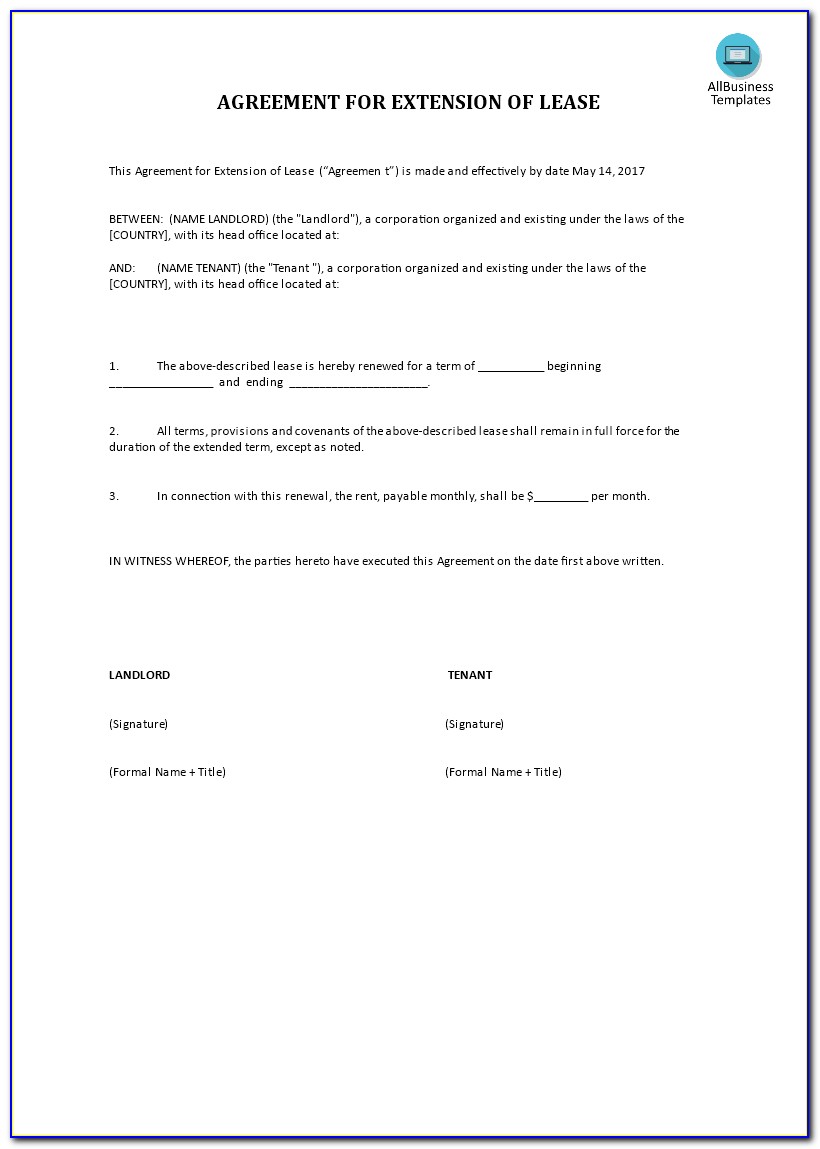 Commercial Lease Agreements Template