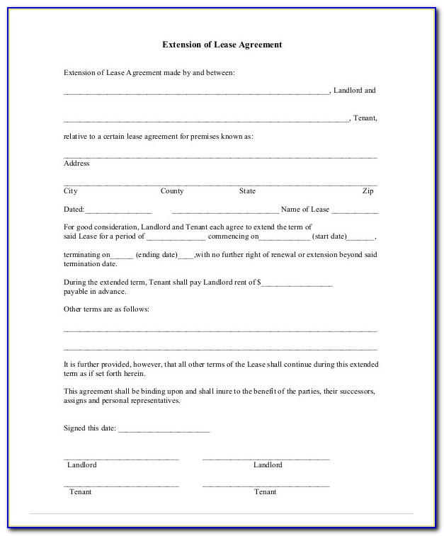 Commercial Lease Contract Template Word