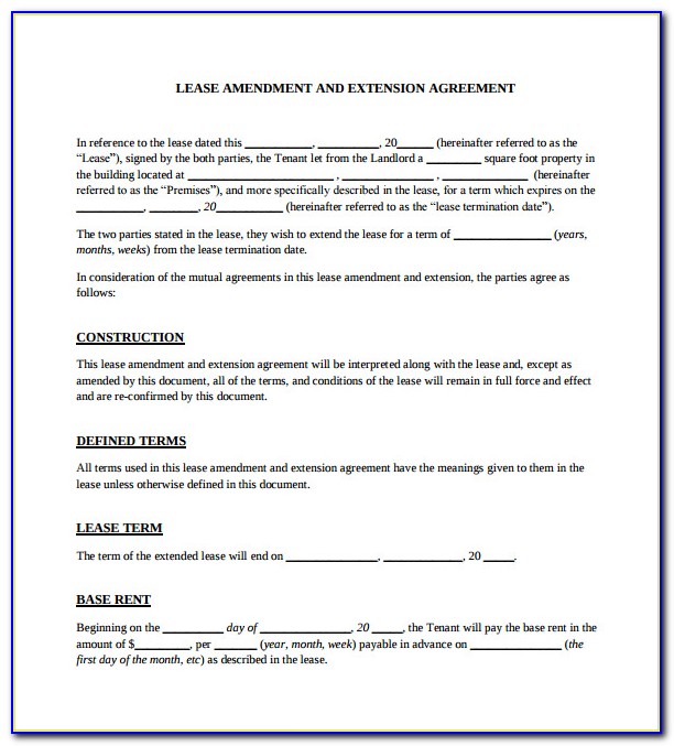 Commercial Lease Contract Template