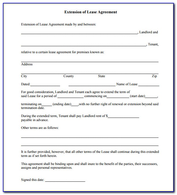 Commercial Lease Document Template
