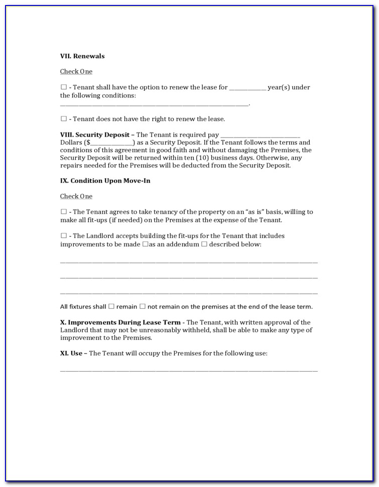 Commercial Real Estate Contract Forms For Free