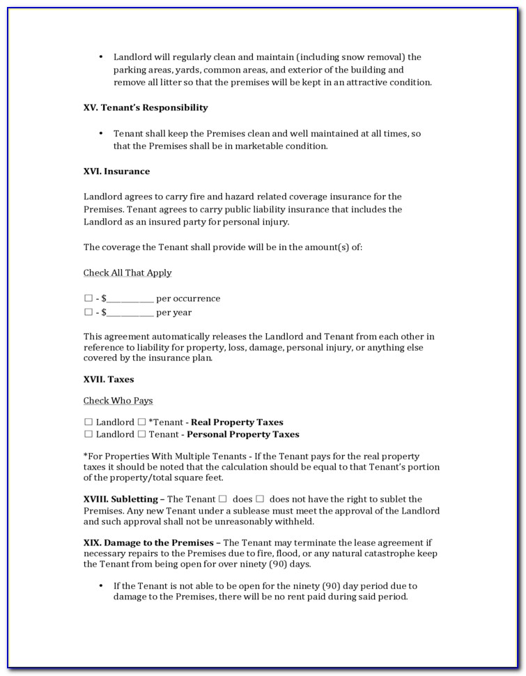 Commercial Real Estate Contract Template