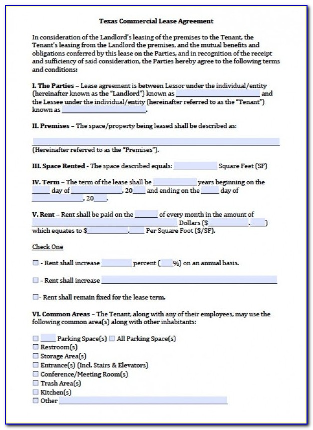 Commercial Real Estate Lease Abstract Form