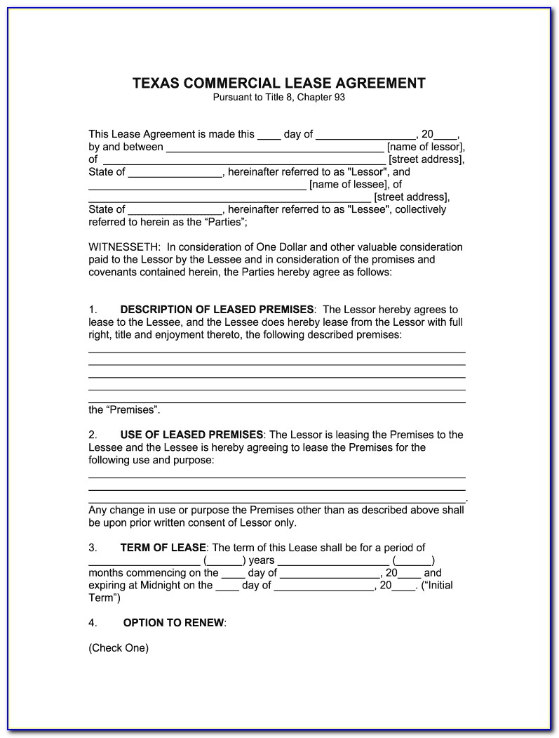 Commercial Real Estate Lease Application Form