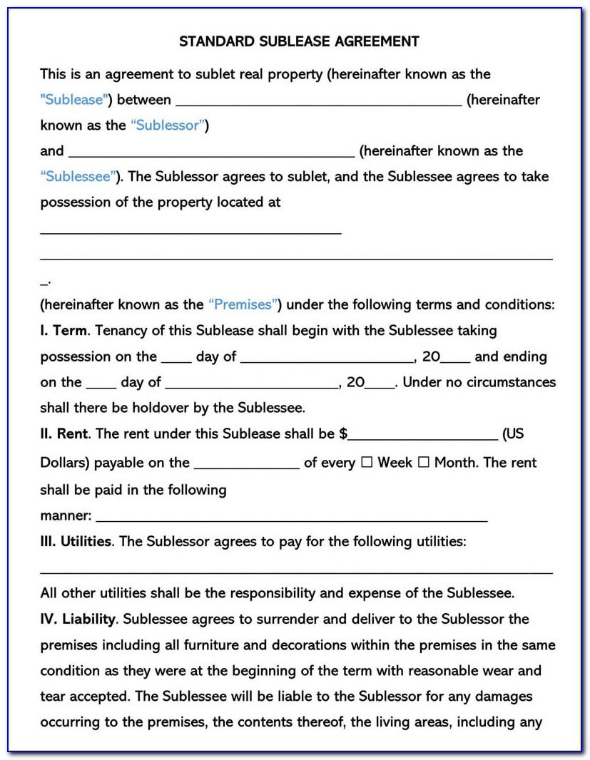 Commercial Space Lease Agreement Template