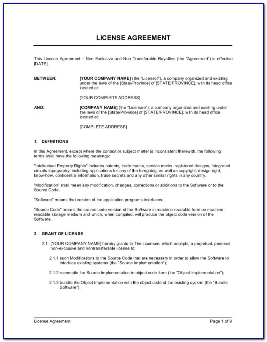Commission Contract Template Uk