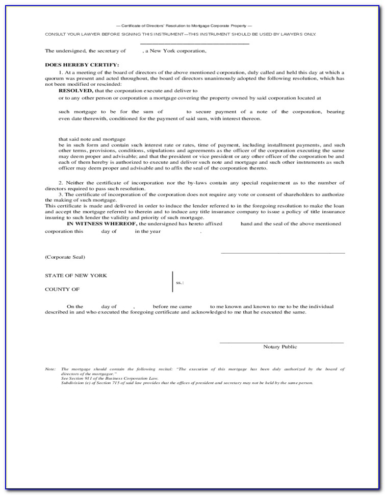 Company Board Resolution Letter Format